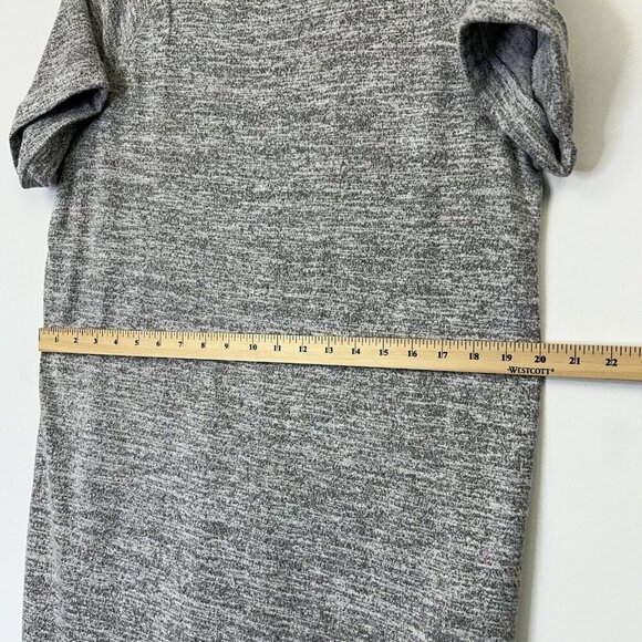 Chicos Zenergy Soft Knit Dress Womens Size 1 US 8 10 Gray Short Sleeve Shift - Picture 8 of 10